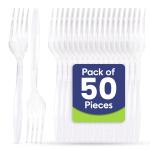 DISPOSABLE PLASTIC FORK 50PCS
