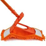 CHENILLE FLAT MICROFIBRE MOP WITH EXPANDABLE STICK POLE