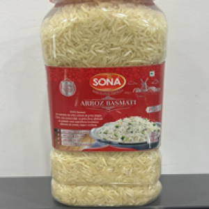 SONA SILVER BASMATI RICE PET JAR 1 KG
