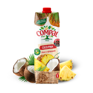 COMPAL COCONUT & PINE APPLE JUICE 1L