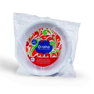 RAHA DISPOSABLE PLASTIC PLATES 25PC